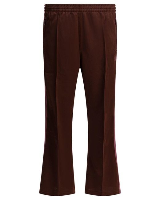 Needles Brown "Poly Smooth" Sports Pants for men