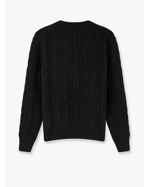 Dior Black Dior Cable-Knit Cashmere Sweater for men