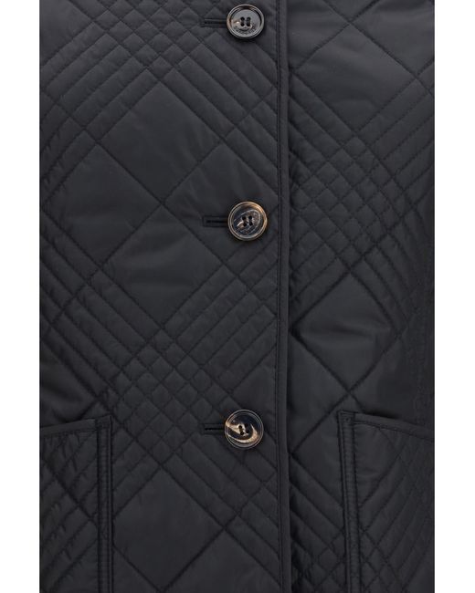 Burberry Black Fernleigh Quilted Nylon Jacket