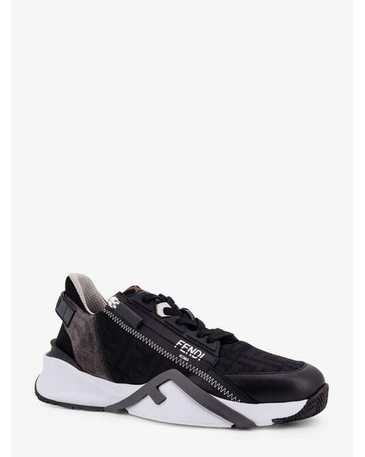 Fendi Black Flow Slip-On Sneakers for men