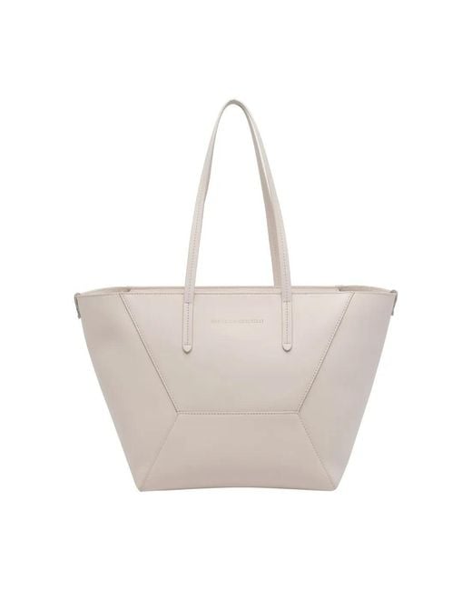 Brunello Cucinelli Gray "Duo" Small Shoulder Bag