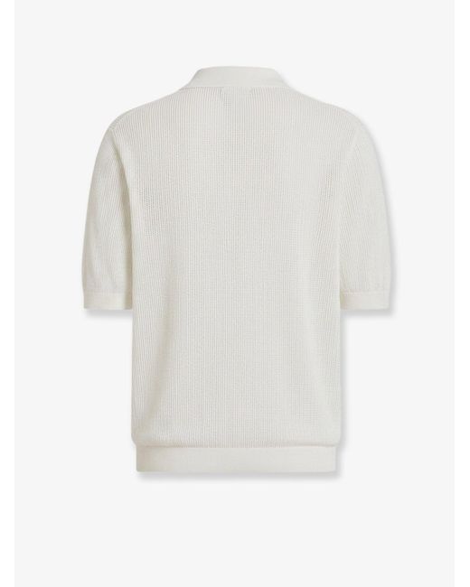 Dolce & Gabbana White Dolce & Gabbana Cotton Sweater for men