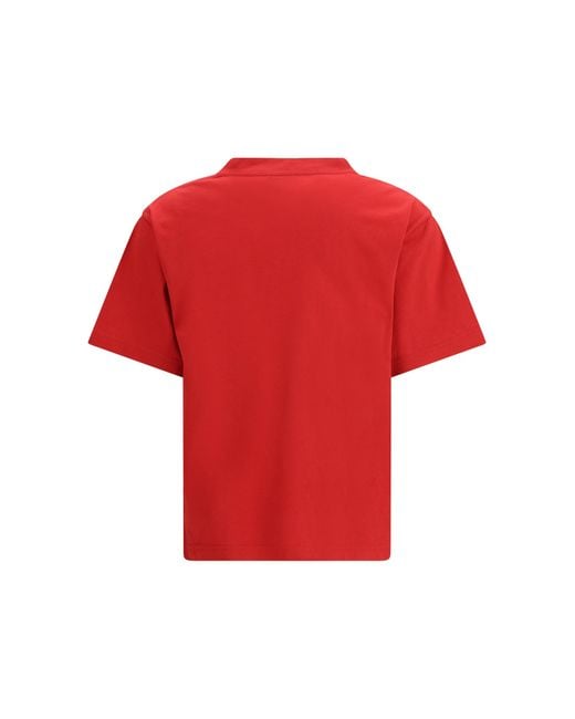 Balenciaga Red T-Shirt With Patch