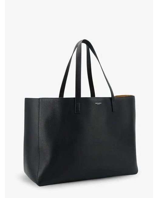 Saint Laurent Black Large Leather Shoulder Bag for men