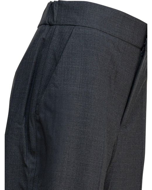 Sa Su Phi Blue Virgin Wool Blend Trousers