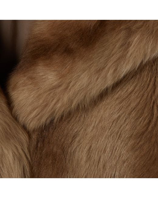 Gucci Brown Degradé Shearling Coat