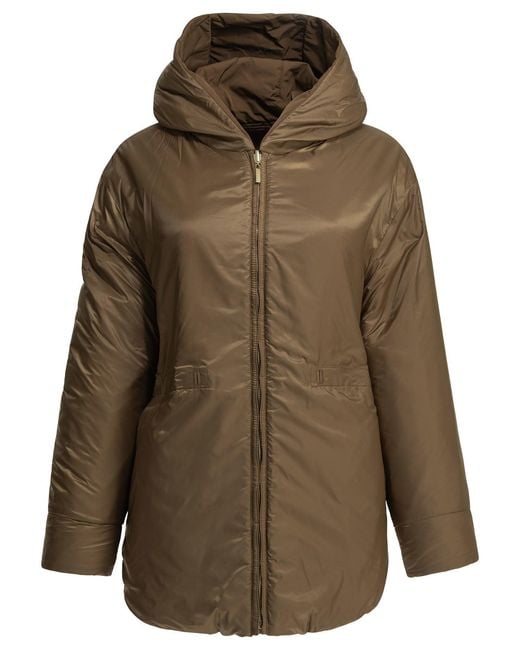 Max Mara Brown Reversible Parka
