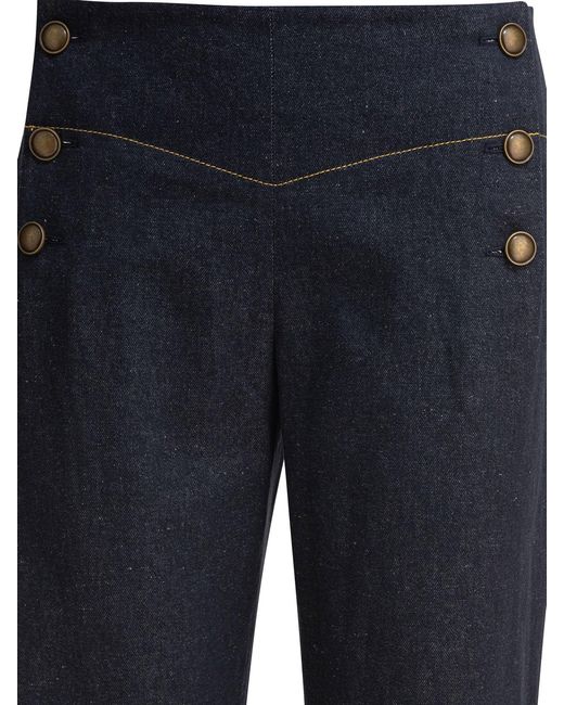 Ines De La Fressange Paris Blue Trousers