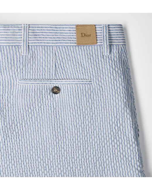 Dior Blue Iviera Cargo Shorts for men