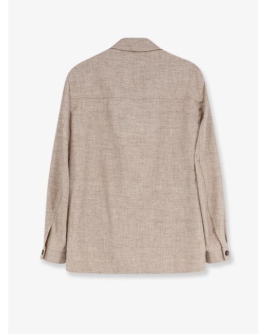 Boss Natural Corvin Virgin Wool, Silk And Linen Jacket for men