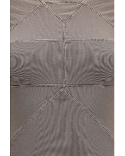 Rick Owens Gray Temple Fitted Top