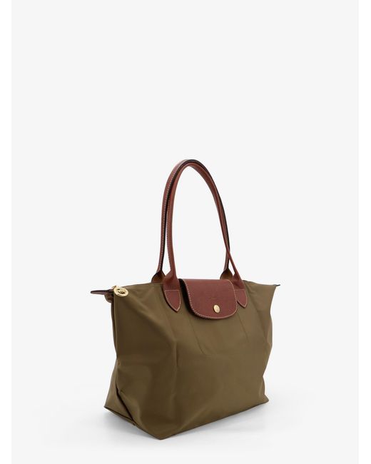 Longchamp Brown Le Pliage Original Nylon Shoulder Bag