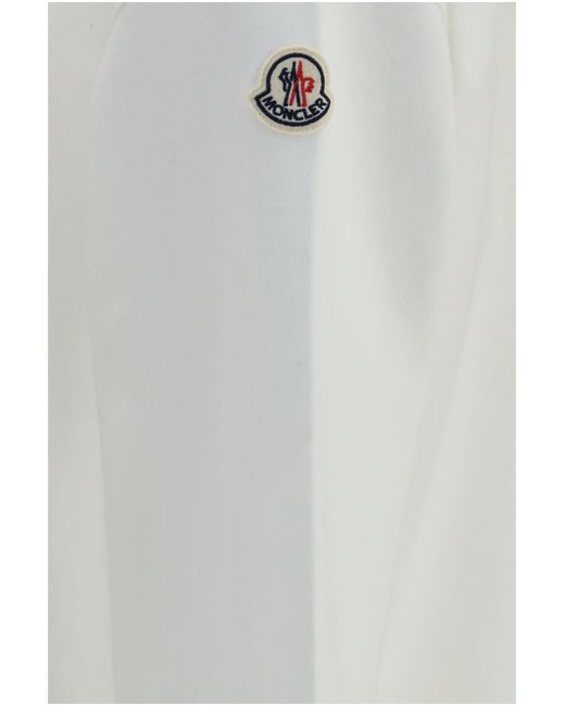 Moncler White Cotton Blend Hoodie