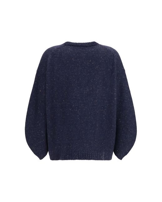 Fabiana Filippi Blue Bouclé Yarn Sweater