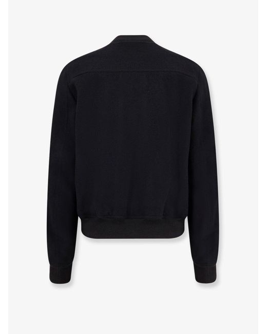 Rick Owens Blue Bauhaus Flight Virgin Wool Bomber for men