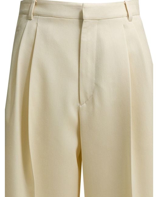 Céline Natural Wool Trousers