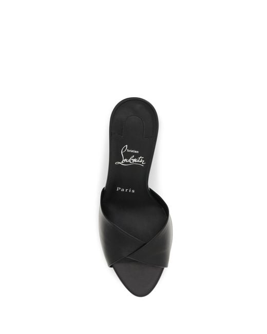 Christian Louboutin Black Fanny Mules Sandals