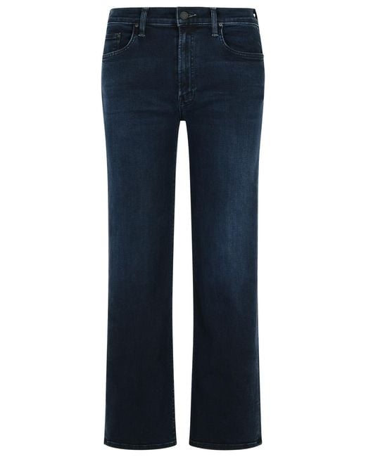 Mother Blue The Rambler Zip Ankle Midnight Jeans