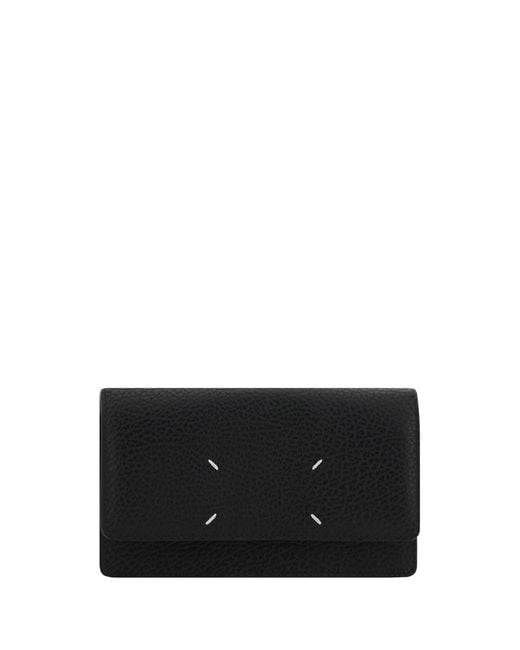 Margiela Black Grained Leather Wallet
