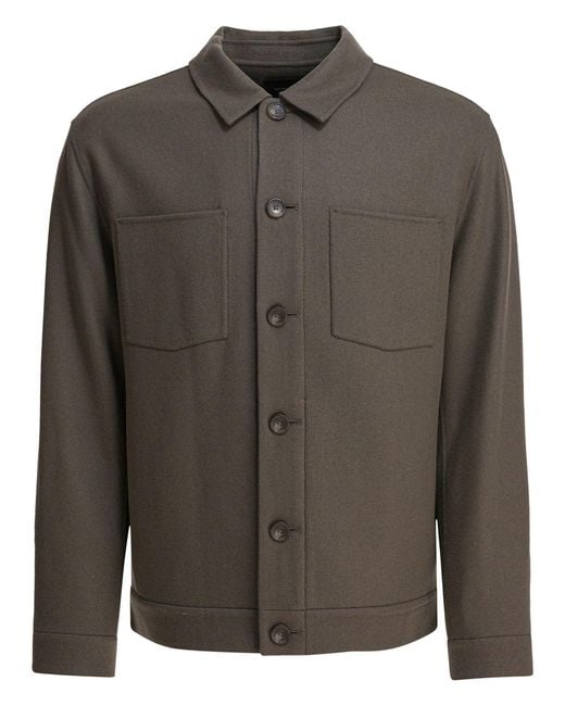 Vince Green Vitgin Wool Polyamide Jacket