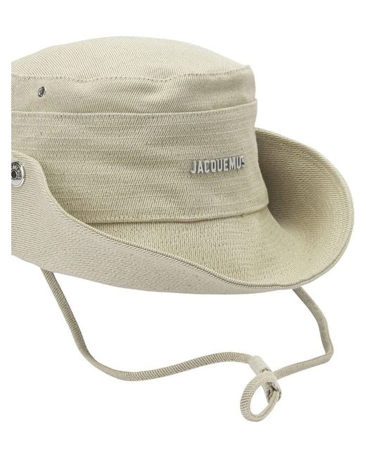 Jacquemus White "De Nîmes" Bucket Hat for men