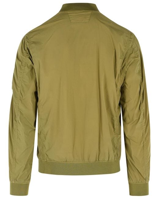 C P Company Green Polyamide Blend Jacket