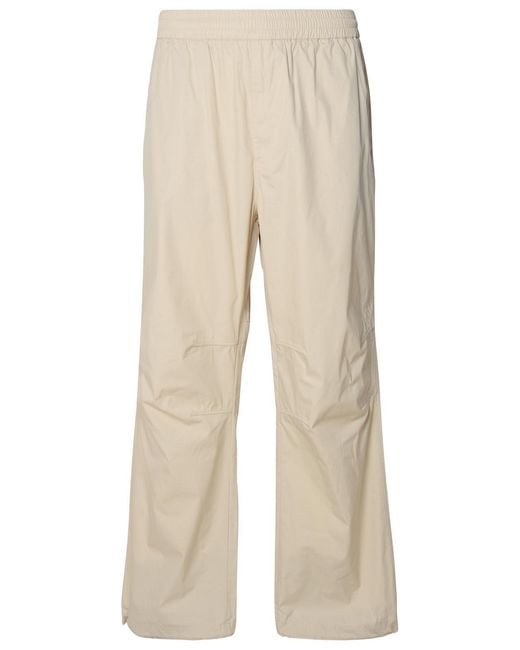 Burberry Natural Cotton Blend Trousers