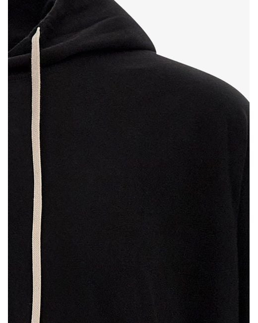 Rick Owens Black Hun Hooded Sweatshirt for men
