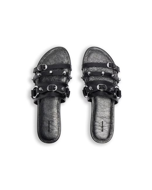 Balenciaga Black "City" Sandals