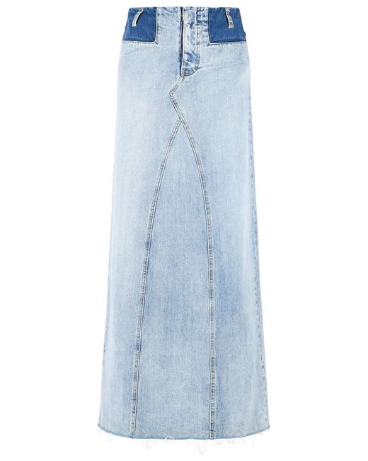 Maison Margiela Blue Light Denim Maxi Skirt