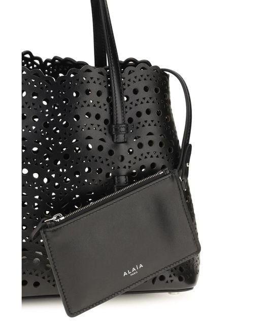 Alaïa Black Shoulder Bag Mina 25