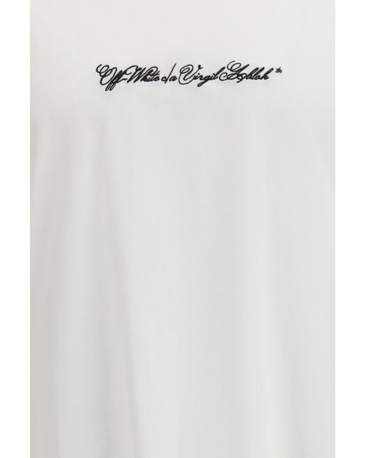 Off-White c/o Virgil Abloh White Script Arrow T-Shirt for men