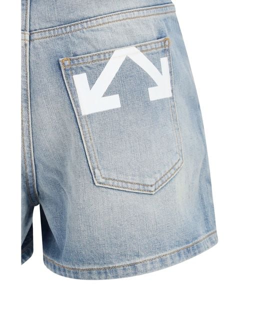 Off-White c/o Virgil Abloh Blue Doll Denim Shorts
