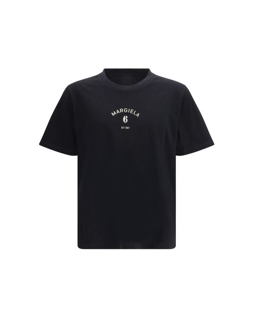 Men's Black Logo Print T-Shirt