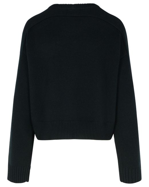 Loulou de Saison Black 'Bruzzi' Cashmere Sweater