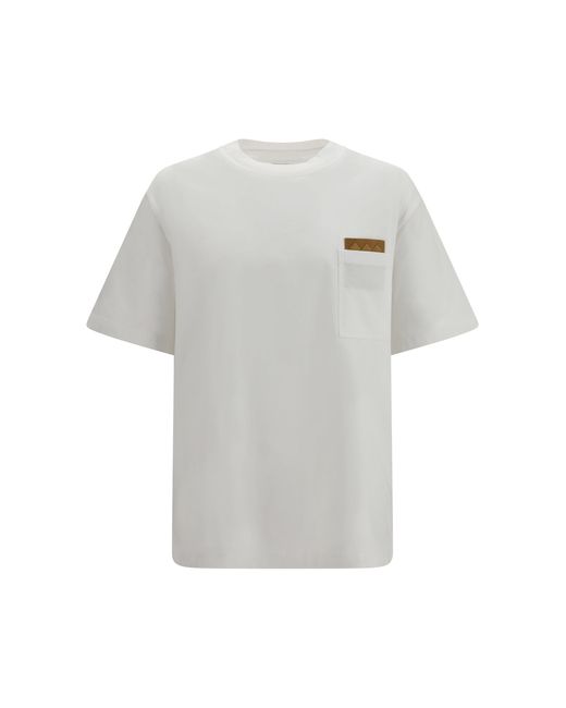 Bottega Veneta White Pima Cotton Jersey T-Shirt for men
