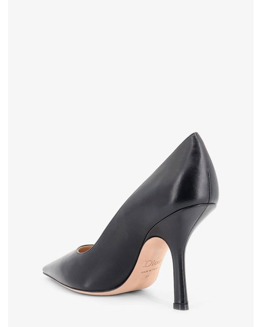 Dior White Dior J'Adior Leather Pumps With Logo Bow Detail