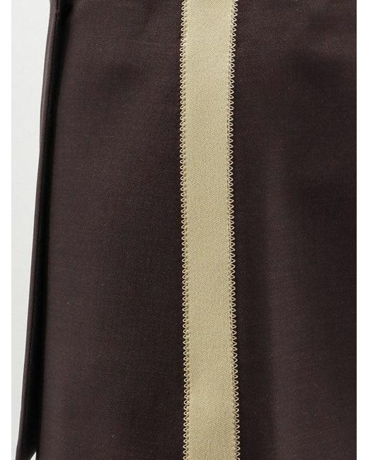 Miu Miu Black Mohair And Virgin Wool Mini Skirt