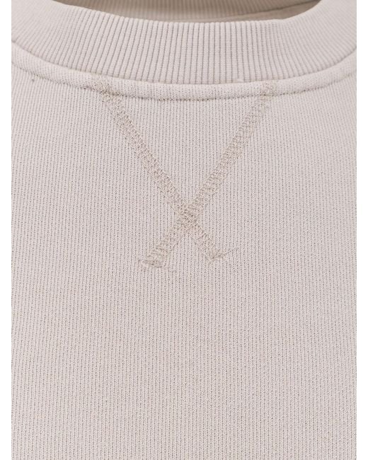 Entire studios White Pod Crew Cotton Sweatshirt