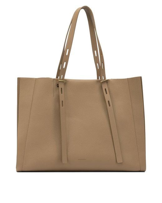 MINOBOSSI Natural Leather Shoulder Bag