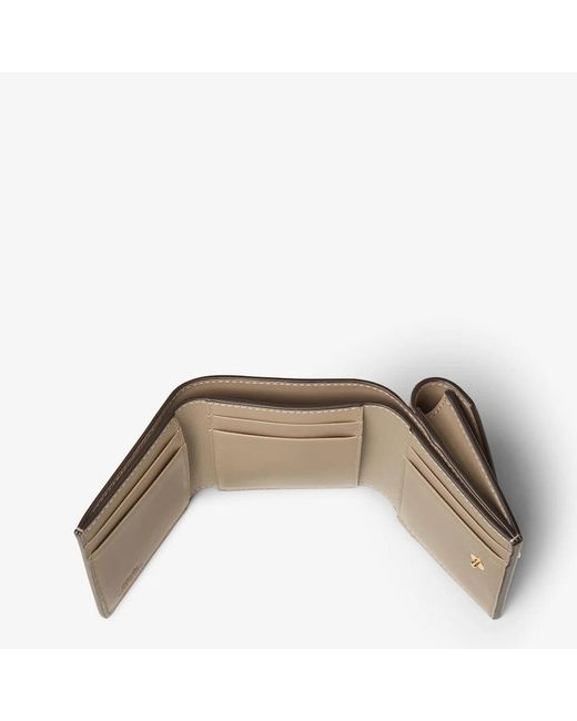 Fendi Natural "Diamonds" Tri-Folds Wallet
