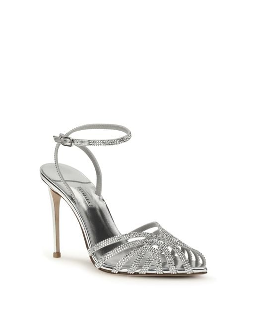Le Silla White Sandals Embrace Divina Leather