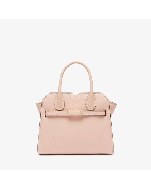 Valextra Pink "Milano" Crossbody Bag Mini