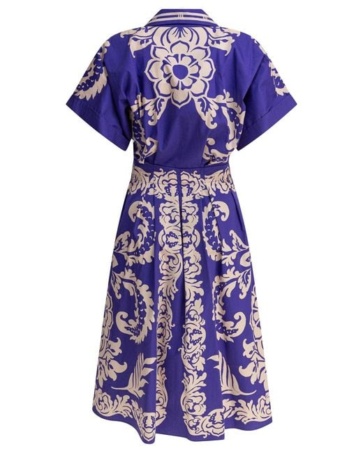 Etro Purple Cotton Dress