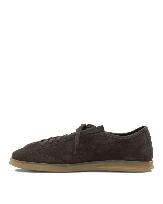 Henderson Brown Lamb Leather Sneakers for men