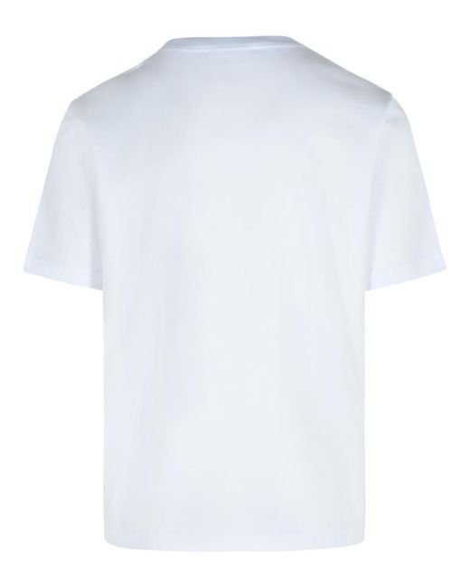 Lanvin White Cotton T-Shirt for men
