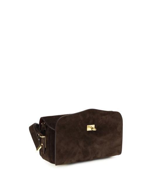 Balenciaga Brown Le 7 Medium Shoulder Bag