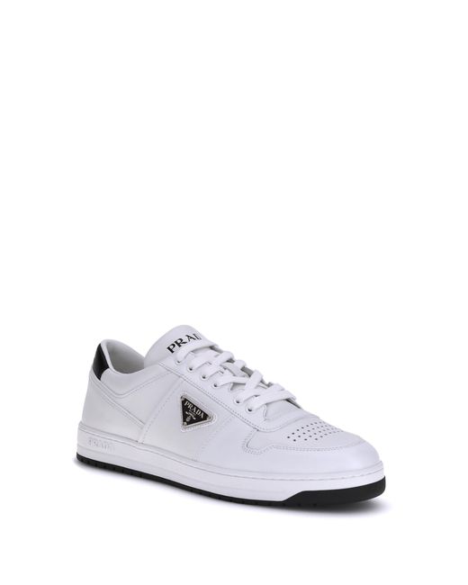 Prada White Leather Sneakers for men