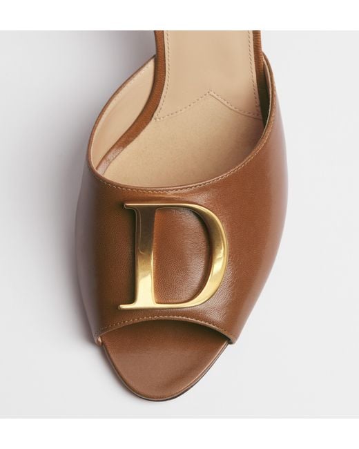 Dior Brown Initials 75Mm Heeled Sandals