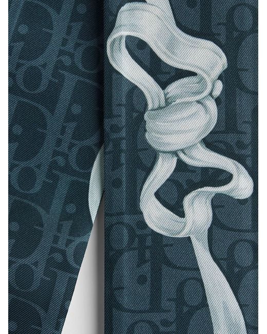 Dior Blue Dior Dior Medaillon Silk Mitzah
